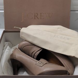 Size 6.5 JCrew Bella high-heel loafers